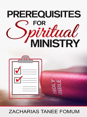 cover image of Prerequisites For Spiritual Ministry
